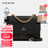 COACH 蔻驰 女士单肩链条包 91019 IMAA8 黑色 小号