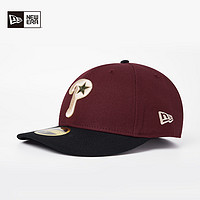 NEW ERA 纽亦华 2024夏季新款MLB撞色全封硬顶棒球帽平檐微弯潮5950