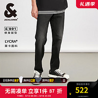 杰克·琼斯（JACK&JONES）夏季潮简约百搭休闲旅行长裤弹力水洗修身牛仔裤男224232070 深灰牛仔A16 深灰牛仔A16 180/86A/LRW