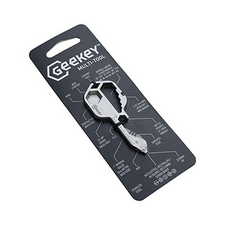 Geekey多功能小工具户外随身EDC钥匙链开瓶器螺丝刀扳手美国