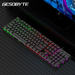 GESOBYTE 吉选 KB860 键盘 笔记本台式电脑 黑电竞键盘