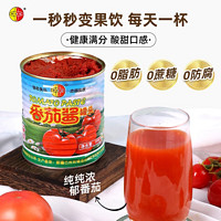 美農哥 新疆半球紅番茄醬無添加家用裝兒童純番茄醬罐頭西紅柿意面番茄膏198g*2罐