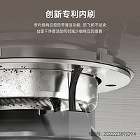 Schneider 施耐德 磨豆机电动磨咖啡豆家用迷你便携式锥形咖啡豆磨粉机器美式意式 不锈钢色XM01