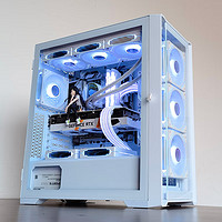 玩嘉 绝尘360白色  台式机电脑机箱（E-ATX/360水冷位/玻璃侧透/185MM高散热/11风扇位/4个防尘网）