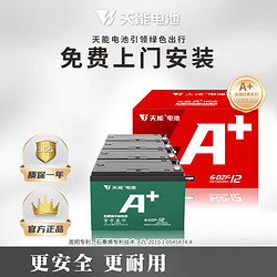 TIANNENG BATTERY 天能电池 天能电动车电池电瓶车 48V12Ah/铅酸电池 免费上门安装