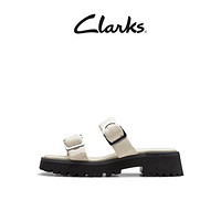 Clarks 其乐 女鞋夏季新款摩登时尚金属搭扣厚底休闲凉拖鞋