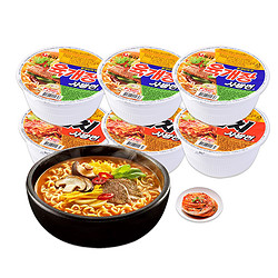 NONGSHIM 农心 韩国进口 辣白菜碗面六连碗86g*6碗