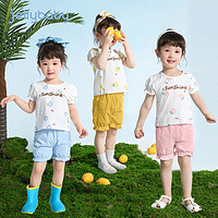 JELLYBABY 宝宝夏装套装2婴儿短袖夏款童装儿童两件套女童夏季衣服