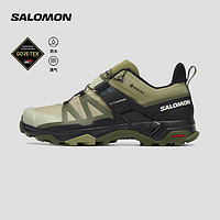 salomon 萨洛蒙 男款 户外运动防水透气舒适稳定包裹防护徒步鞋 X ULTRA 4 GTX 石板绿 474529 8 (42)