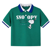 SNOOPY 史努比 儿童短袖POLO衫