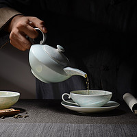 华光陶瓷 华青瓷茶具套装 功夫茶具 陶瓷咖啡具 冰心玉壶