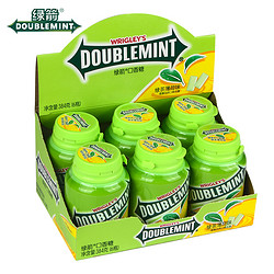 DOUBLEMINT 绿箭 口香糖约40粒64g*2瓶绿茶薄荷清新口气零食糖果多人团29-0205