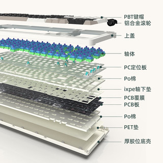 KZZI 珂芝 K98 98键 三模机械键盘