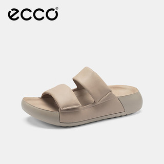 ecco 爱步 拖鞋女 24年夏季软底泡芙鞋厚底休闲凉拖 科摩206663