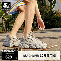 STARTER 丨岩层系列男女同款冬季厚底休闲复古白色冬季低帮老爹鞋 深灰色(偏大一码) 40