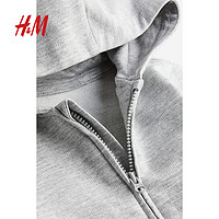 H&M HM童装女婴卫衣2023冬季新款柔软卫衣面料拉链连帽衫1159770