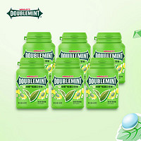 DOUBLEMINT 绿箭 口香糖绿茶薄荷味约40粒/瓶  绿茶薄荷味 64g 6瓶