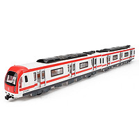 卡威 仿真轨道车城市地铁组火车模型儿童玩具车车动车高铁和谐号车模