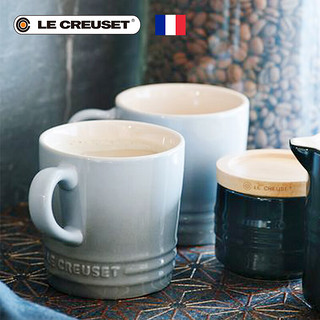 酷彩（Le Creuset）法国星品女生马克杯大肚杯平底杯办公咖啡茶水杯子 400ml 马克杯加勒比蓝