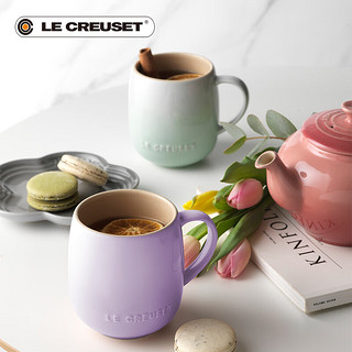 酷彩（Le Creuset）法国星品女生马克杯大肚杯平底杯办公咖啡茶水杯子 400ml 马克杯加勒比蓝