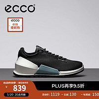 爱步（ECCO）*BIOM2.0男士运动鞋 轻盈透气跑步鞋牛皮户外休闲鞋男 健步800684 黑色80068451052 40