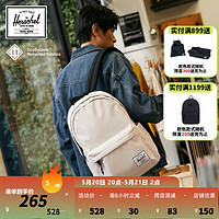 和行 Herschel赫行 Classic双肩包大容量拉链书包 月光白 26L