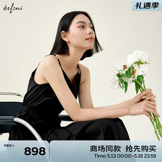 伊芙丽（eifini）伊芙丽连衣裙1F4491311 黑色 160/84A/M