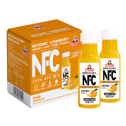 福兰农庄 NFC橙汁）福兰农庄100%果汁300ml*6瓶饮料0添加去皮榨汁下午茶