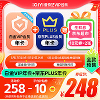 iQIYI 爱奇艺 白金VIP会员年卡12个月白金年卡 支持电视端+京东年卡