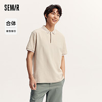 Semir 森马 POLO衫男夏季都市商务轻熟风上衣休闲通勤男装时尚短袖T恤潮