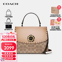 COACH 蔻驰 奢侈品女士Parker山茶花单肩斜挎包53349专柜款