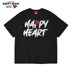 charlesjangshappyheart查尔斯桃心夏季重磅纯棉宽松美式高街休闲百搭