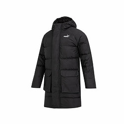 彪马运动羽绒服_puma 彪马 运动休闲连帽长款保暖羽绒服 男女同款
