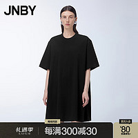 江南布衣（JNBY）24夏连衣裙纯棉OVERSIZE风宽松休闲5O4G10310 001/本黑 S