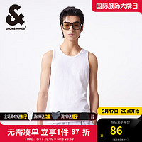 杰克·琼斯（JACK&JONES）夏新款打底百搭无袖T恤修身亲肤舒适简约马甲背心男装224201196