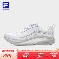 FILA 斐乐女鞋 SPD PANTHER 2路跑鞋2024夏季玄豹鞋 杰出白/雨雾灰-WN 40