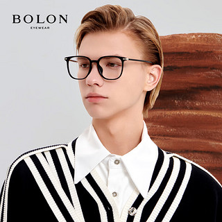 暴龙（BOLON）眼镜近视光学镜眼镜框可配度数 BJ5110B10框+优可视变色1.60 B10-亮黑
