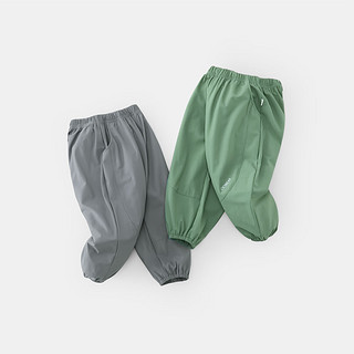 齐齐熊（ciciibear）男童防蚊裤夏装薄款儿童裤子夏季upf50+宝宝 苔藓绿 73cm