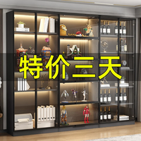 郁束手办柜带玻璃门整墙防尘书架轻奢乐高模型展示陈列家用客厅柜 专拍