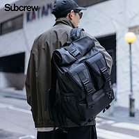 Subcrew 通勤骑行双肩包2023潮牌机能电脑背包防水扩容书包男士