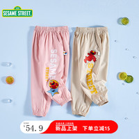 SESAME STREET 儿童夏季运动裤 2条