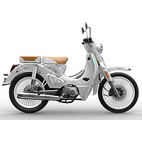 宗申 YAMI PLUS碟刹版雅米复古弯梁摩托车 繁花白 铝轮版 全款（全款7280）