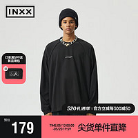 INXX 英克斯 Standby 字母印花圆领长袖T恤XMD3010909 黑色 L