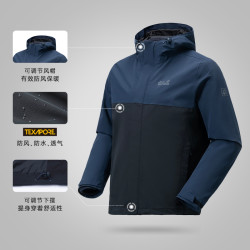 jackwolfskin狼爪男子三合一冲锋衣5025851
