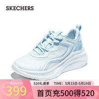 斯凯奇（Skechers）女鞋夏季新款糕糕鞋网面透气女士绑带休闲运动鞋117519
