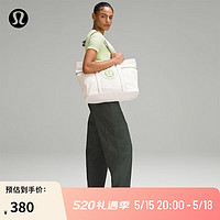 lululemon 丨Daily 多口袋设计帆布手袋  LU9BN2S 天然/埃达美绿 O/S