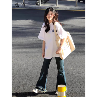 恋的 100%纯棉 白色 均码 女士T恤