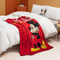 88VIP：Disney 迪士尼 法兰绒盖毯空调毯珊瑚绒婴儿宝宝四季通用单层学生沙发毛毯
