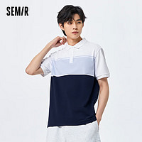 Semir 森马 POLO衫男2023夏季时尚日常通勤风短袖针织上衣101323115115