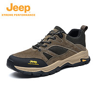 Jeep 吉普 越野男鞋户外登山鞋夏季低帮丛林短途专业防撞徒步鞋男